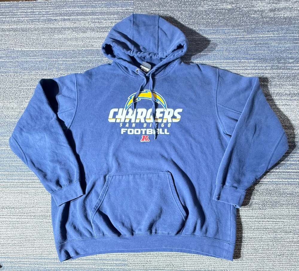 San Diego Chargers NFL Team Apparel Navy Blue Pullover Hoodie